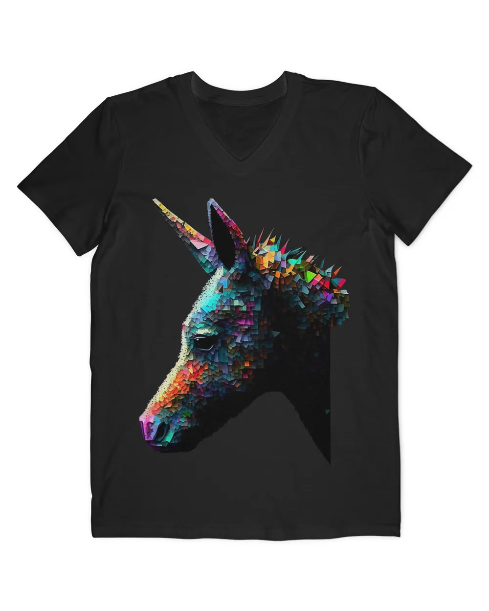 Art abstract donkey animals motif 21