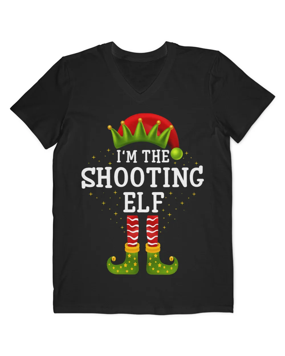 Im The Shooting Elf Matching Family Christmas Pajamas