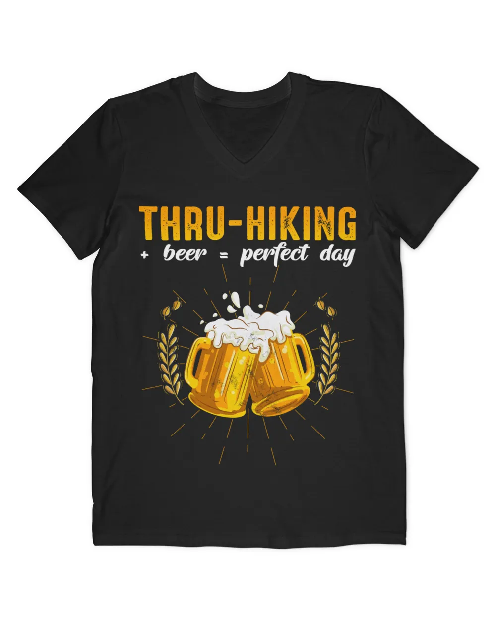 Hiking ( Hiking Trails ) - Thru Hiking + Beer = Perfect Day T-shirt