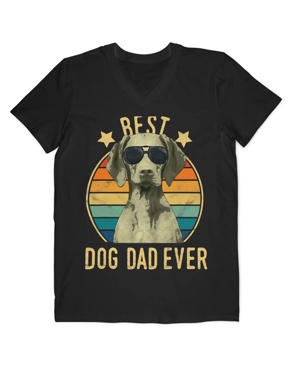 Mens Best Dog Dad Ever Vizsla Father's Day Gift T-Shirt