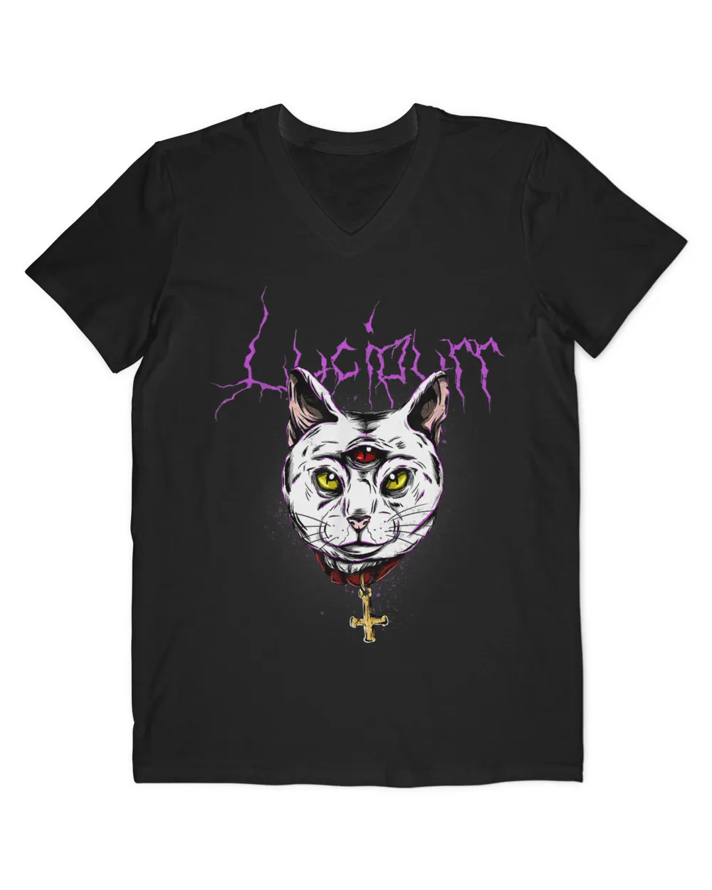Lucipurr Satanic Lucifer Occult Cat Antichrist HOC270323A23