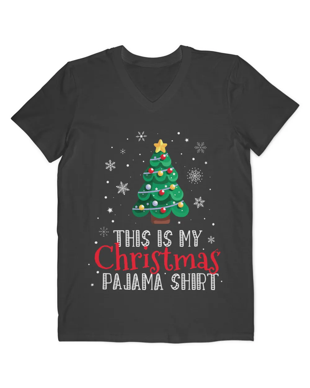 This is My Christmas Pajama Shirt Funny Xmas Christmas Tree