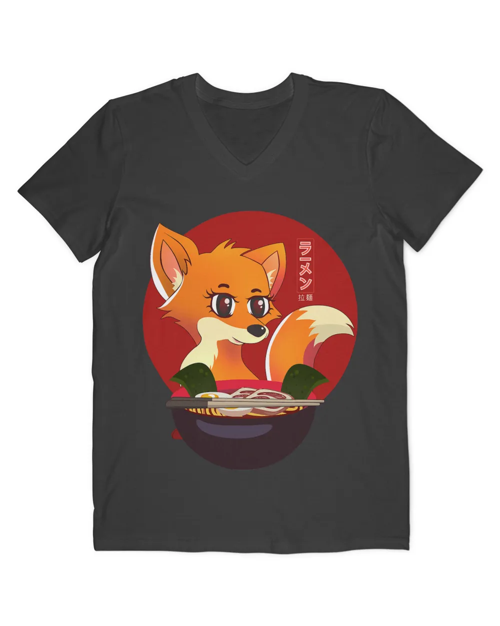 Cute Fox Ramen Noodle Lover Kawaii Japanese Anime Japan Food