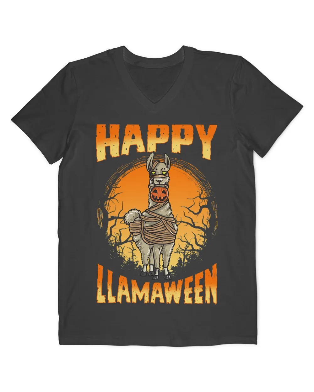 Happy Llamaween Funny Halloween Alpaca Zombie Party Costume