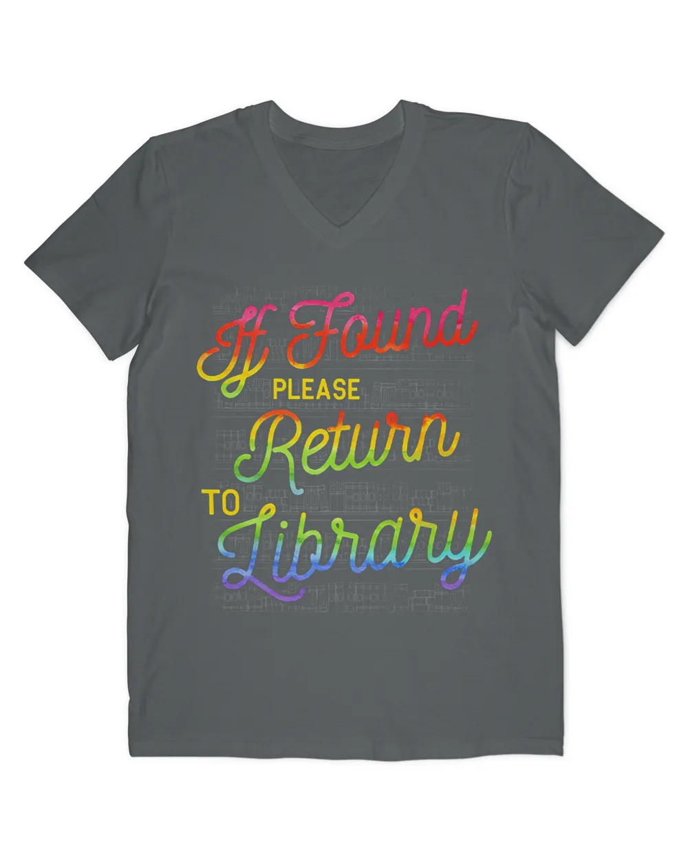 If found please return to library Funny Librarian