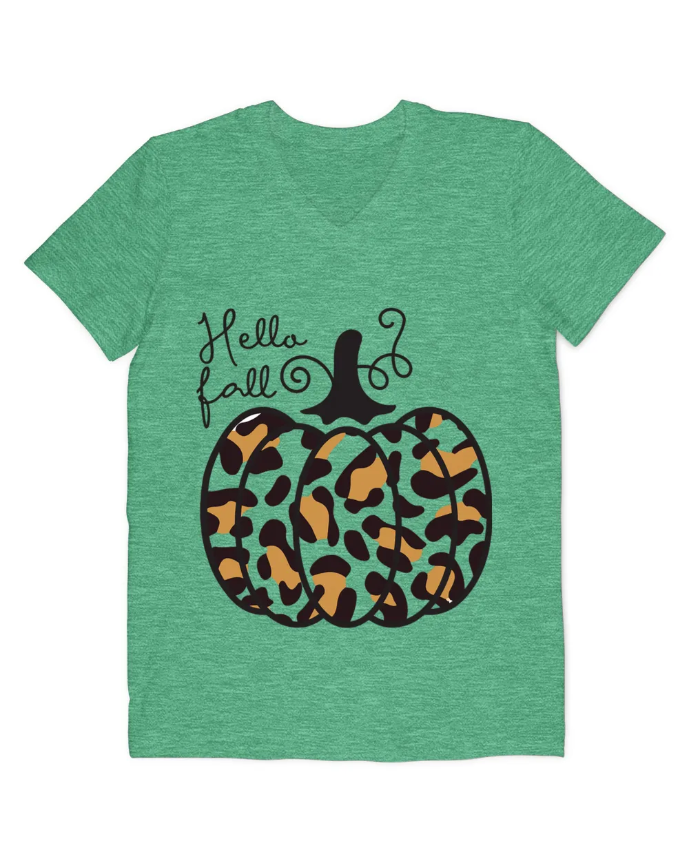 Hello Fall Theme Cheetah Pumpkin Leopard Women Teen Girls