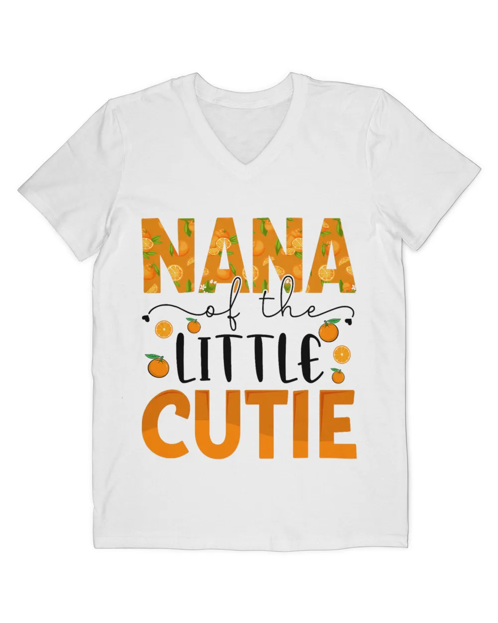 Nana Little Cutie Baby Shower Orange 1st Birthday Party