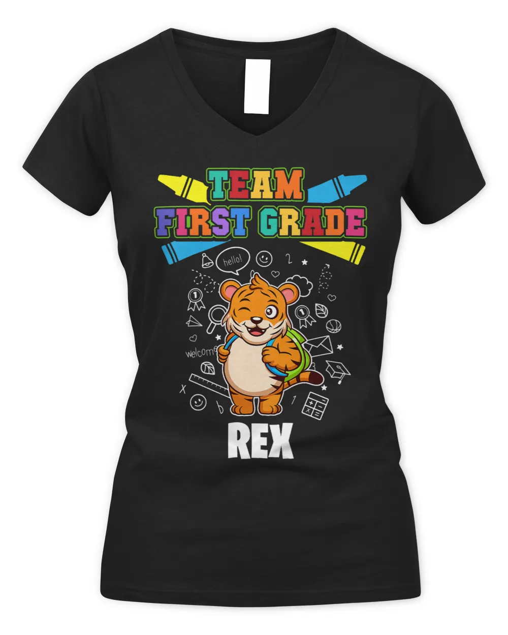 Kids Team First Grade Rex Personalized 2