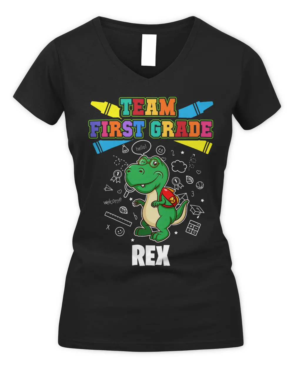 Kids Team First Grade Rex Personalized
