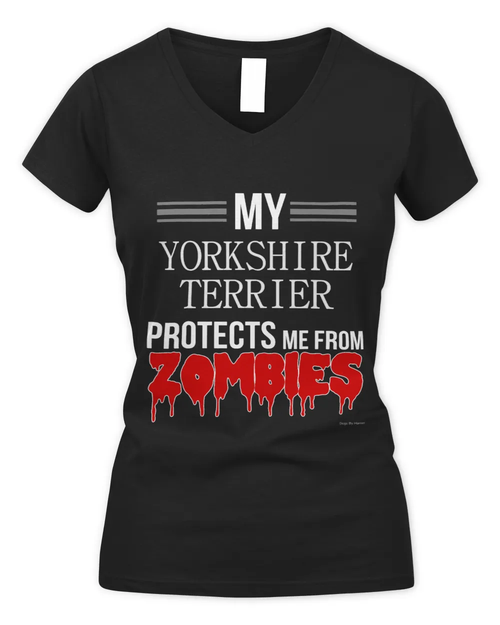 Yorkshire Terrier Funny Zombie Yorkshire Terrier Dog Shirt Yorkie