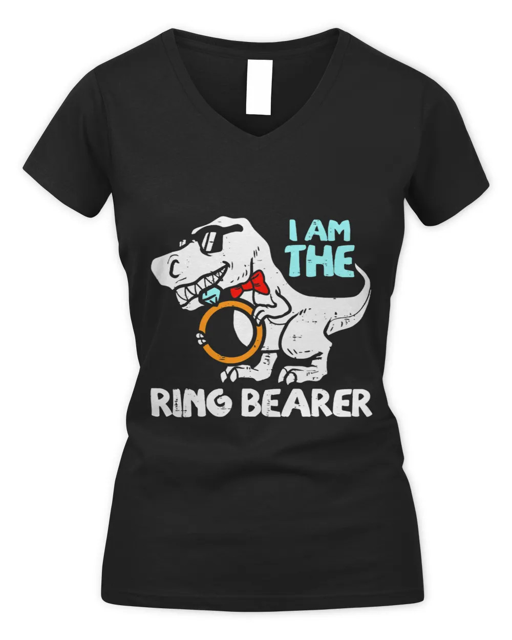 Funny Ring Bearer TRex Dinosaurus Wedding Party Groomsman