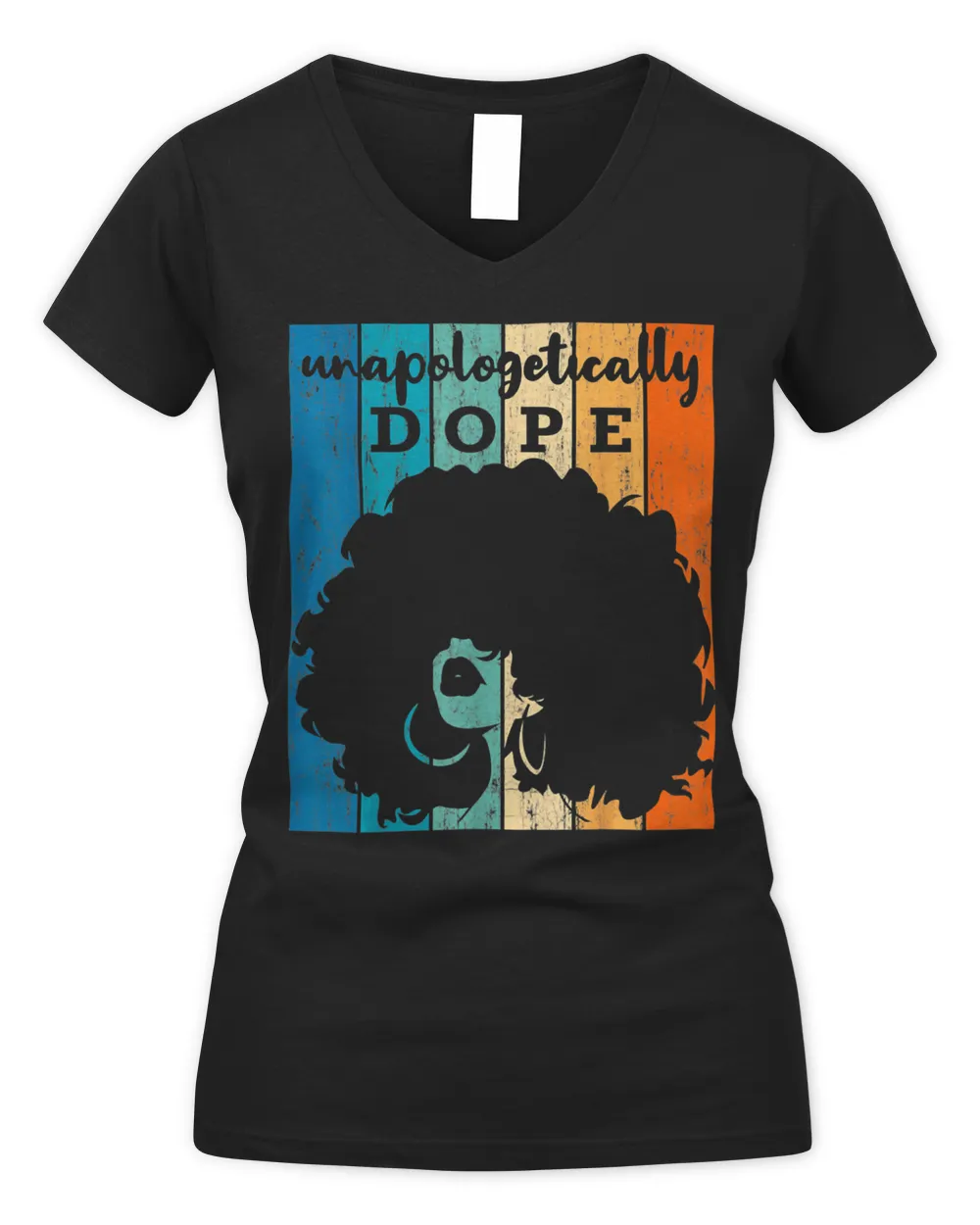 Womens Unapologetically Dope Afro African American Black Women BAE T-Shirt