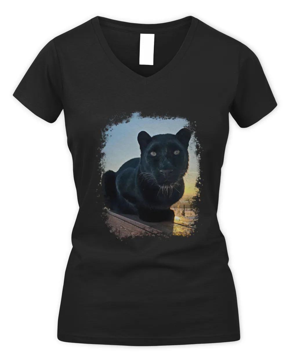 Luna The Pentera T Shirt Women's V-Neck T-Shirt black s