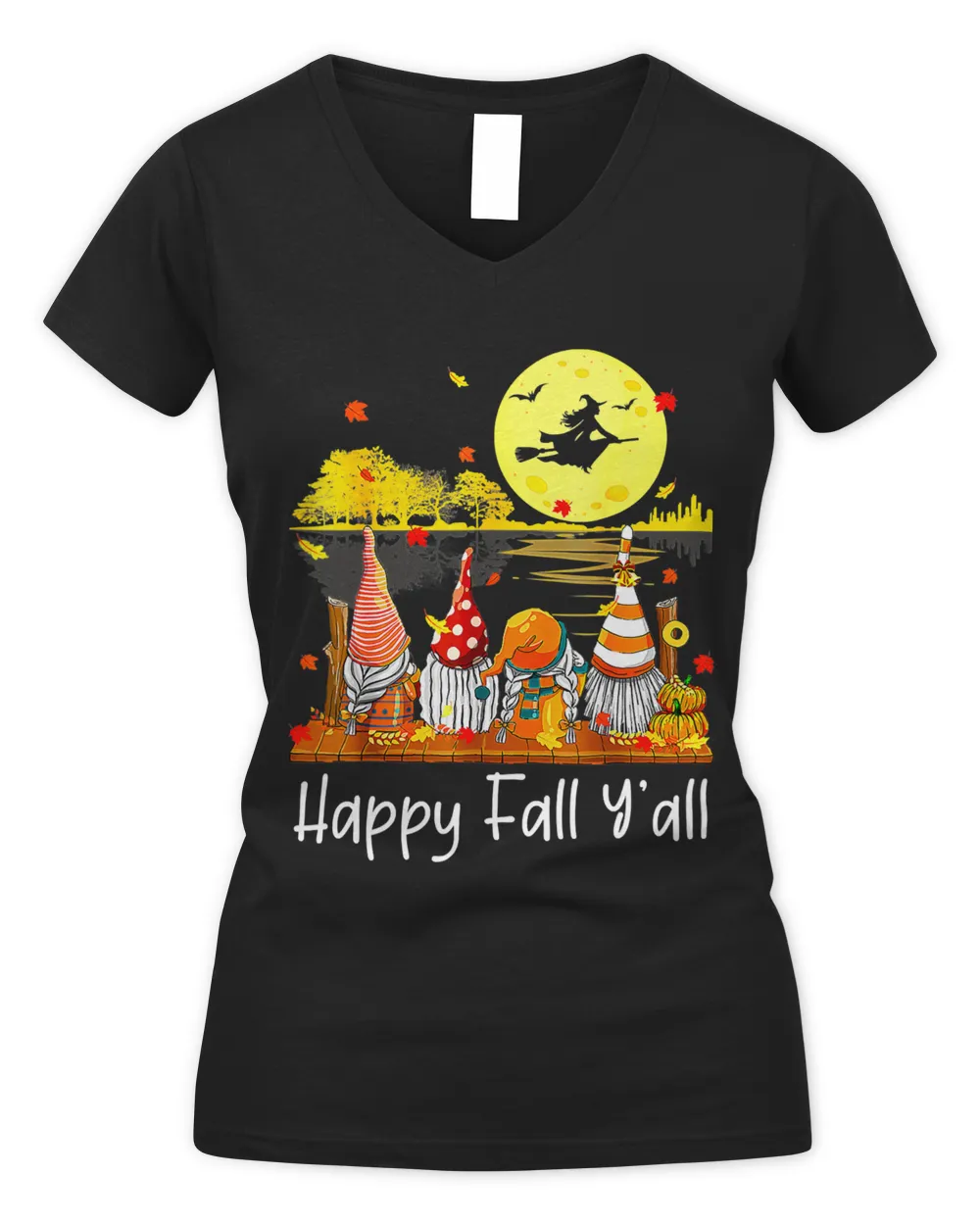 Happy Fall Yall Gnome Friend Pumpkin Funny Autumn Gnomes
