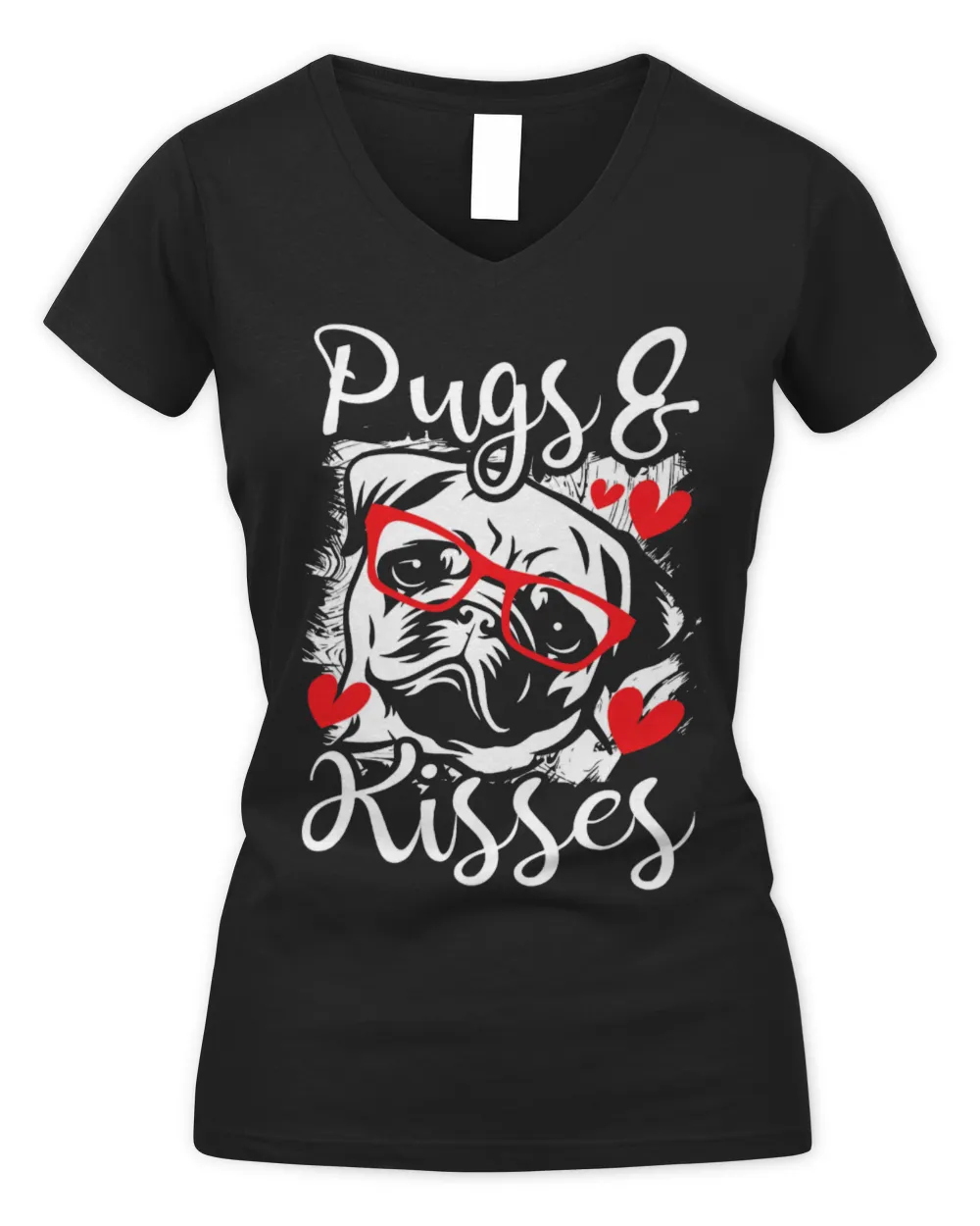 Pugs Kisses Valentines Dog Owner Puppy Lover Pet Breeder