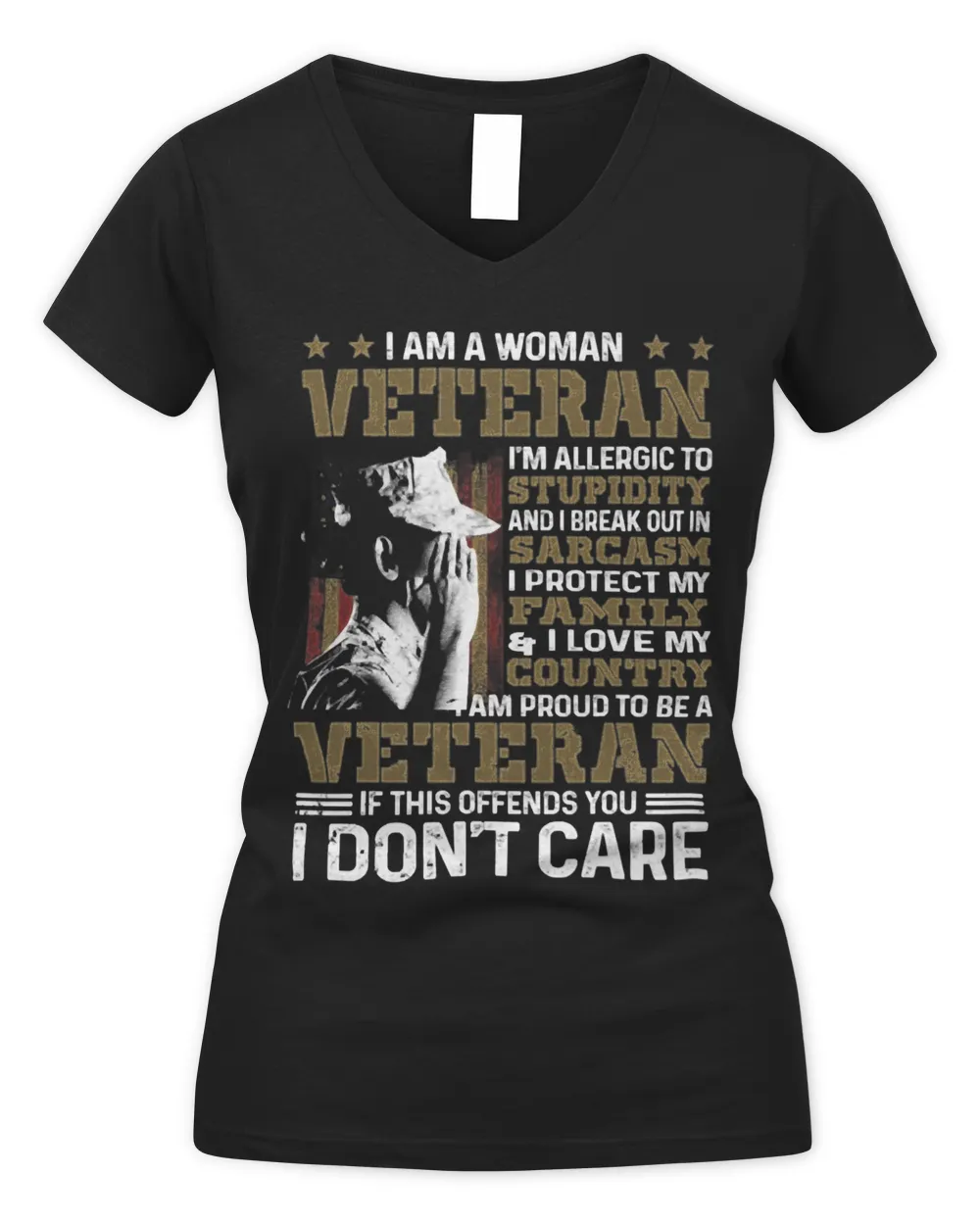 Im Am A Woman Veteran Im Allergic To Stupidity 260