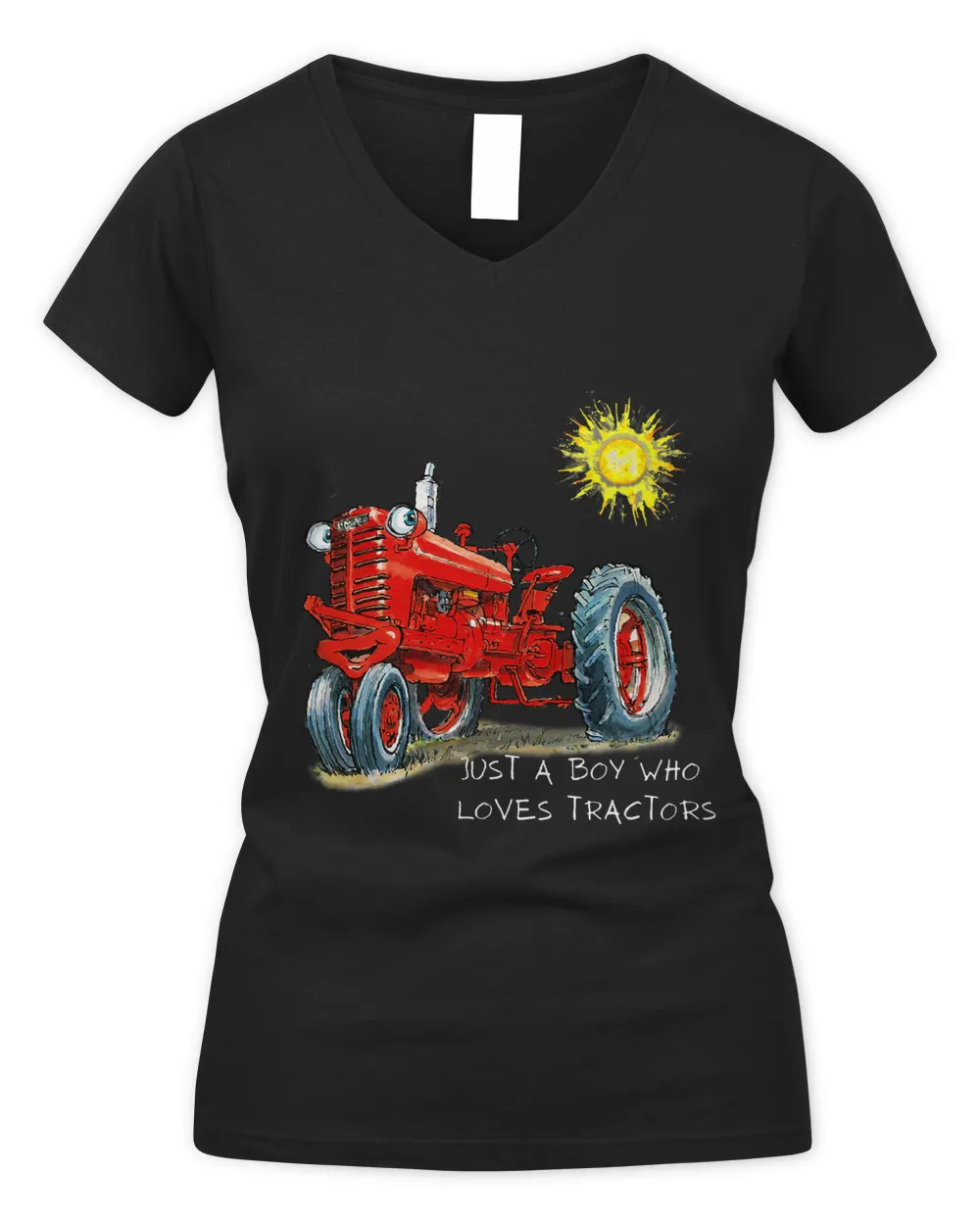 Just A Boy Who Loves Tractors Cute Drawing Farmer Farming