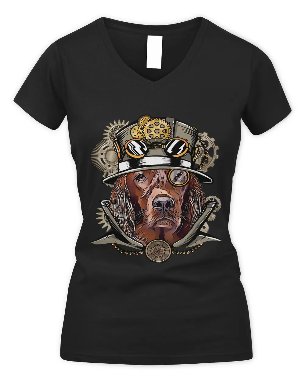 Irish Setter Dog Medieval Victorian Gothic Steampunk