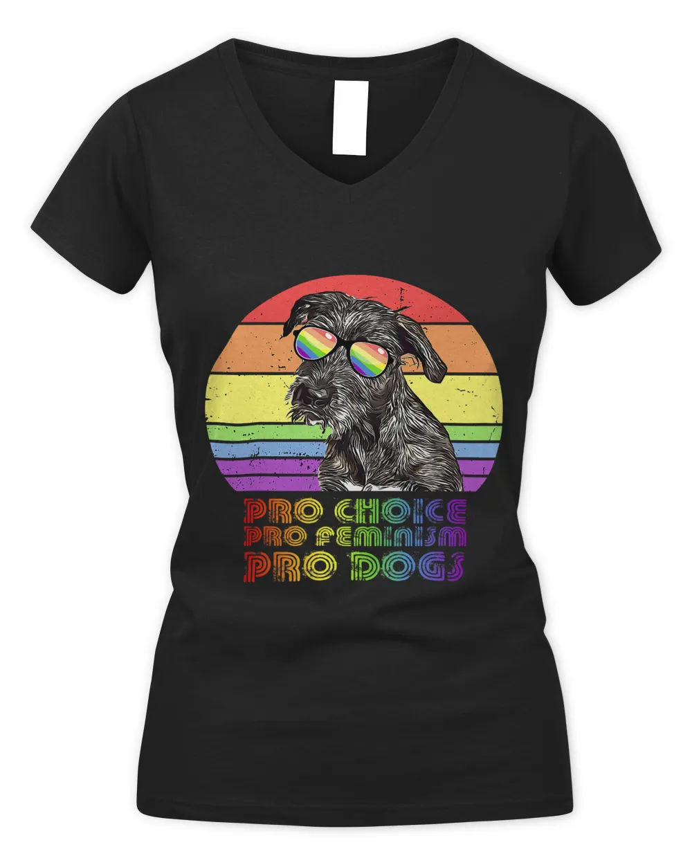 Irish Wolfhound Pro Choice Pro Feminism Pro Dogs LGBTQ