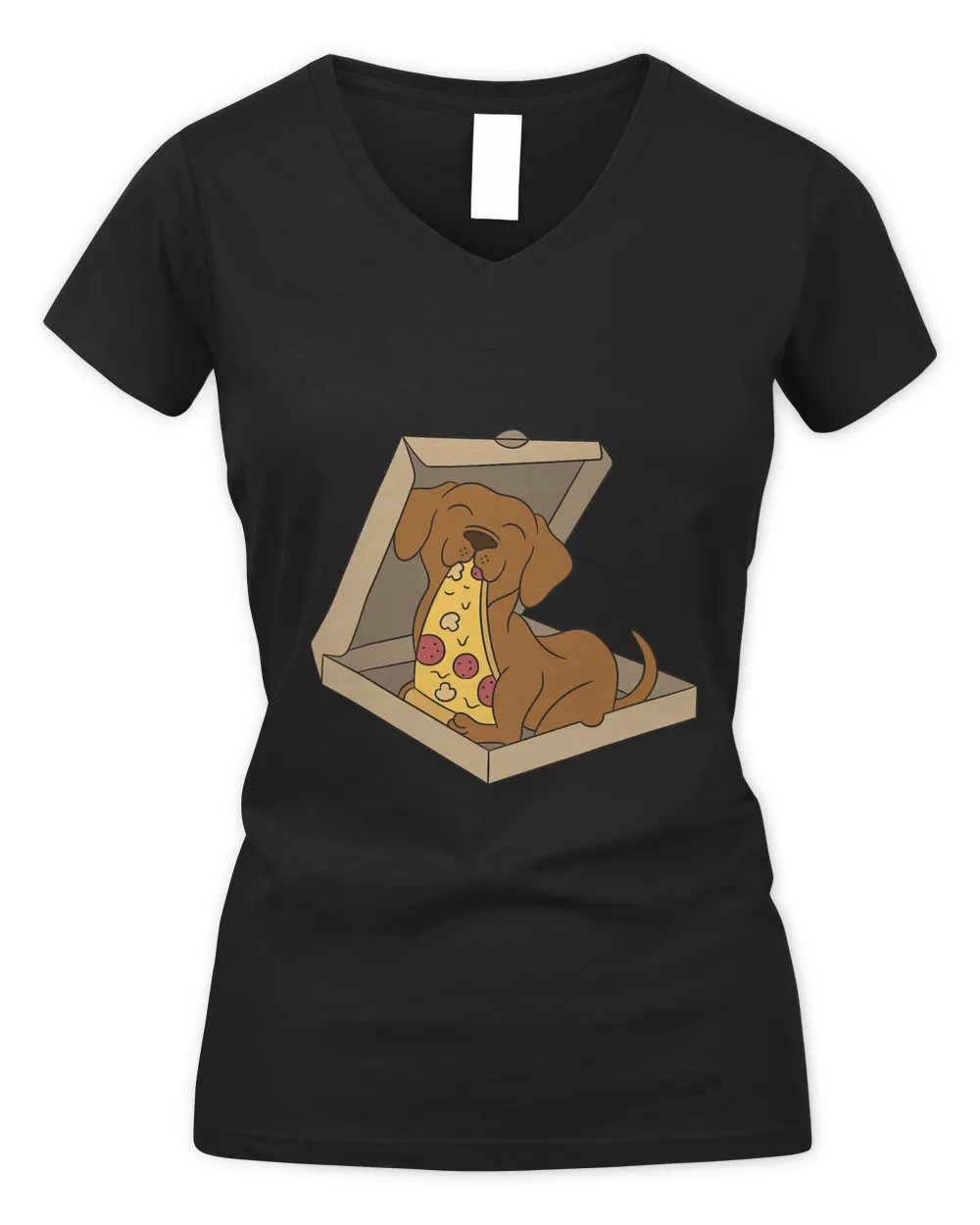 Vizsla Eating Pizza Funny Dog