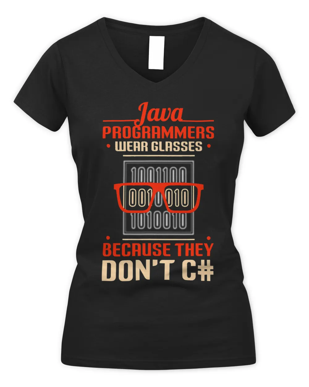 Program Developer Software Engineer Programmer Nerd Computer 2 68 Women's V-Neck T-Shirt black s