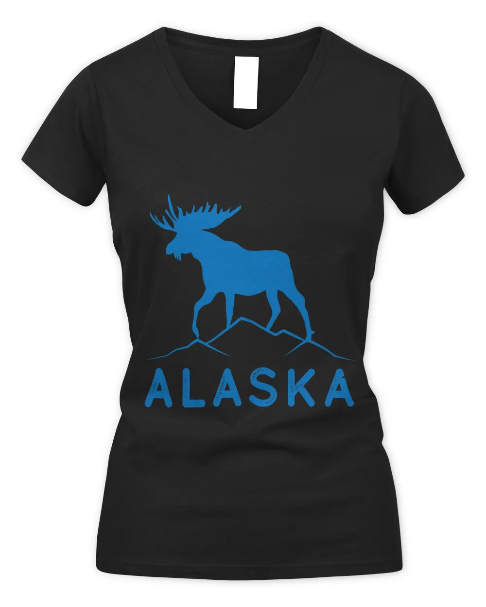 Alaska Reindeer Wandering in Nature and Mountains