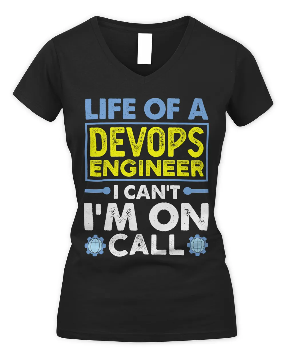 DevOps Engineer Cloud Computing Life of A Devops Engineer Women's V-Neck T-Shirt black s