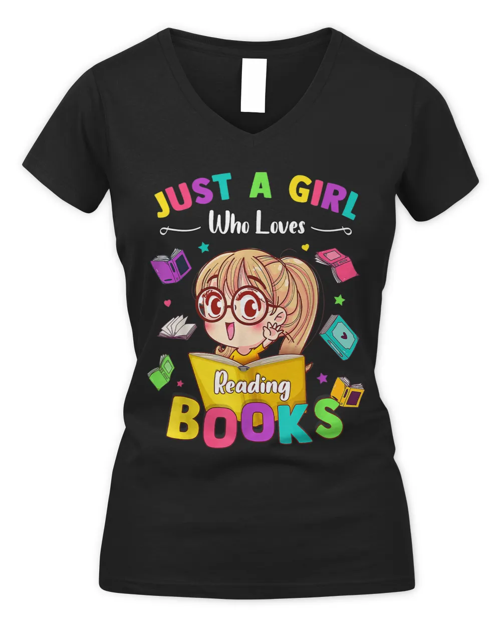 cute students just a girl who loves reading books kids