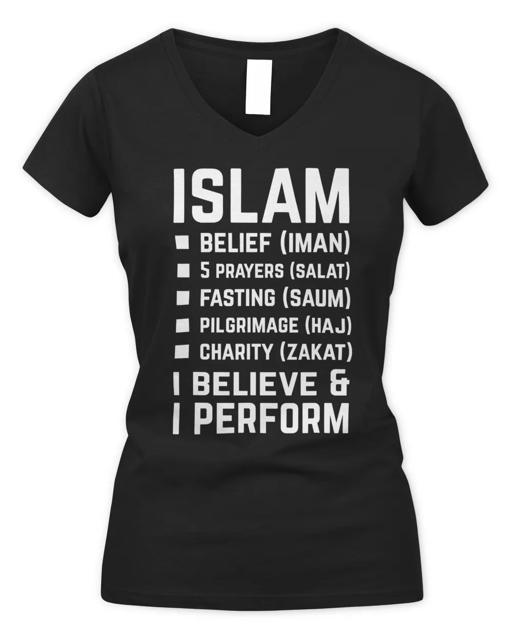 5 Five Bases or Pillars of Islam Islamic T-shirt For Muslims