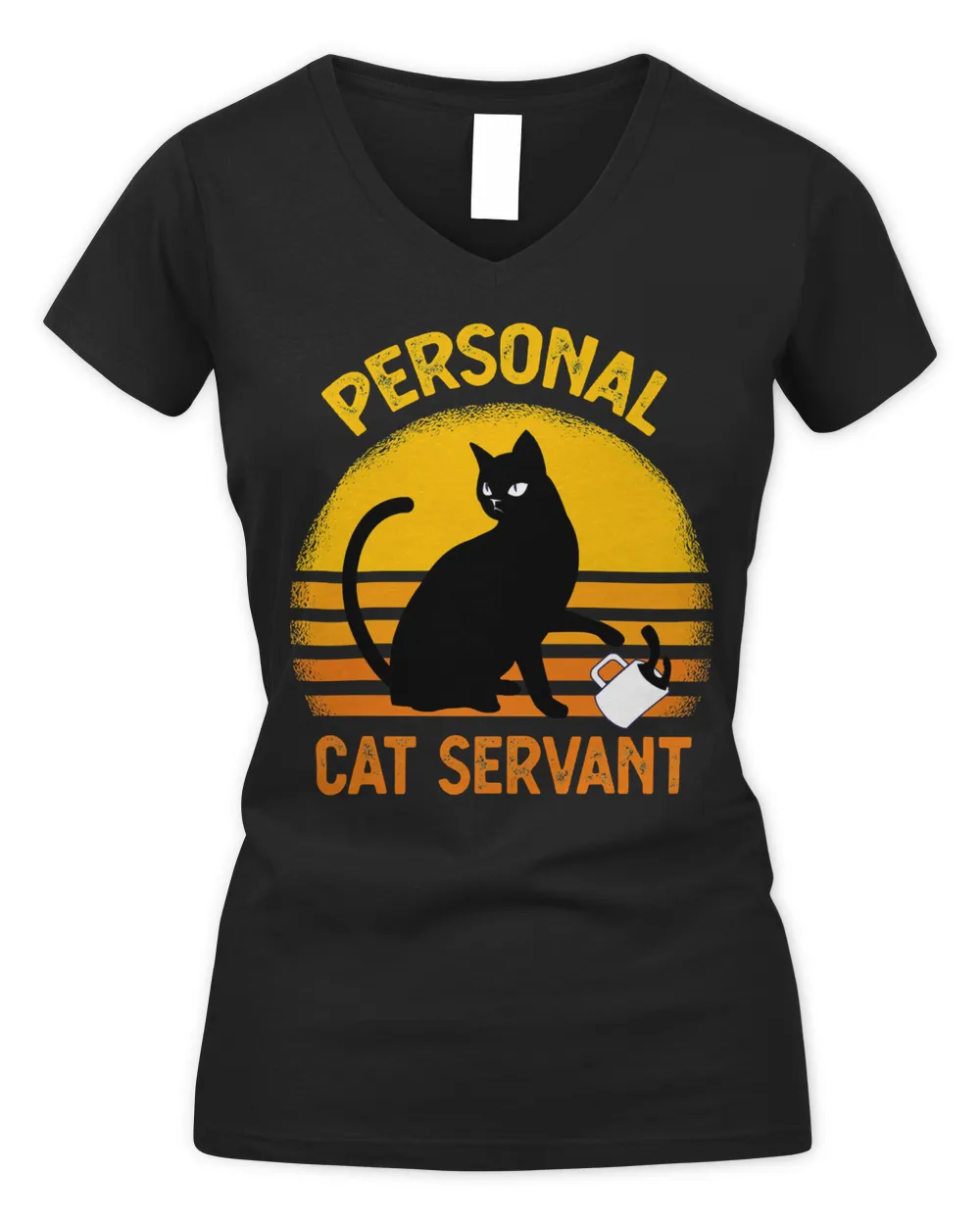 Personal Cat Servant Vintage Retro Funny Cat Lover funny cat cute Cat