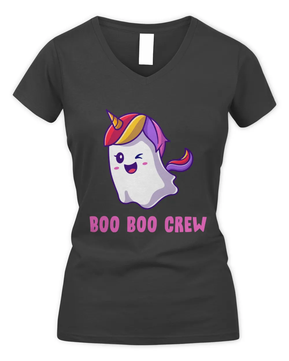 Boo Boo Crew Kawaii Cute Unicorn Dressed as Ghost99 T-Shirt