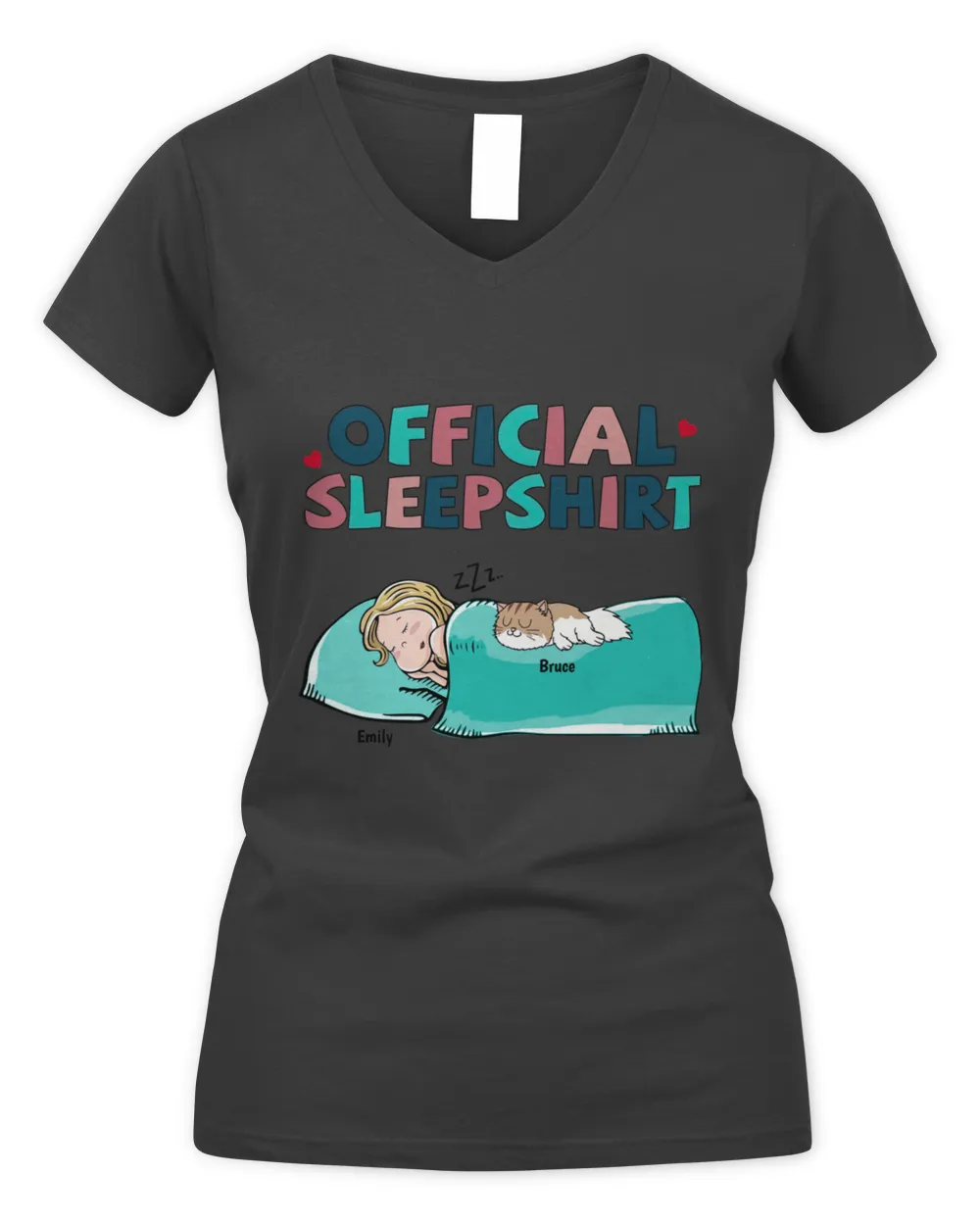 Official Sleep Shirt - Dog Cat Personalized QTCAT310123PET1