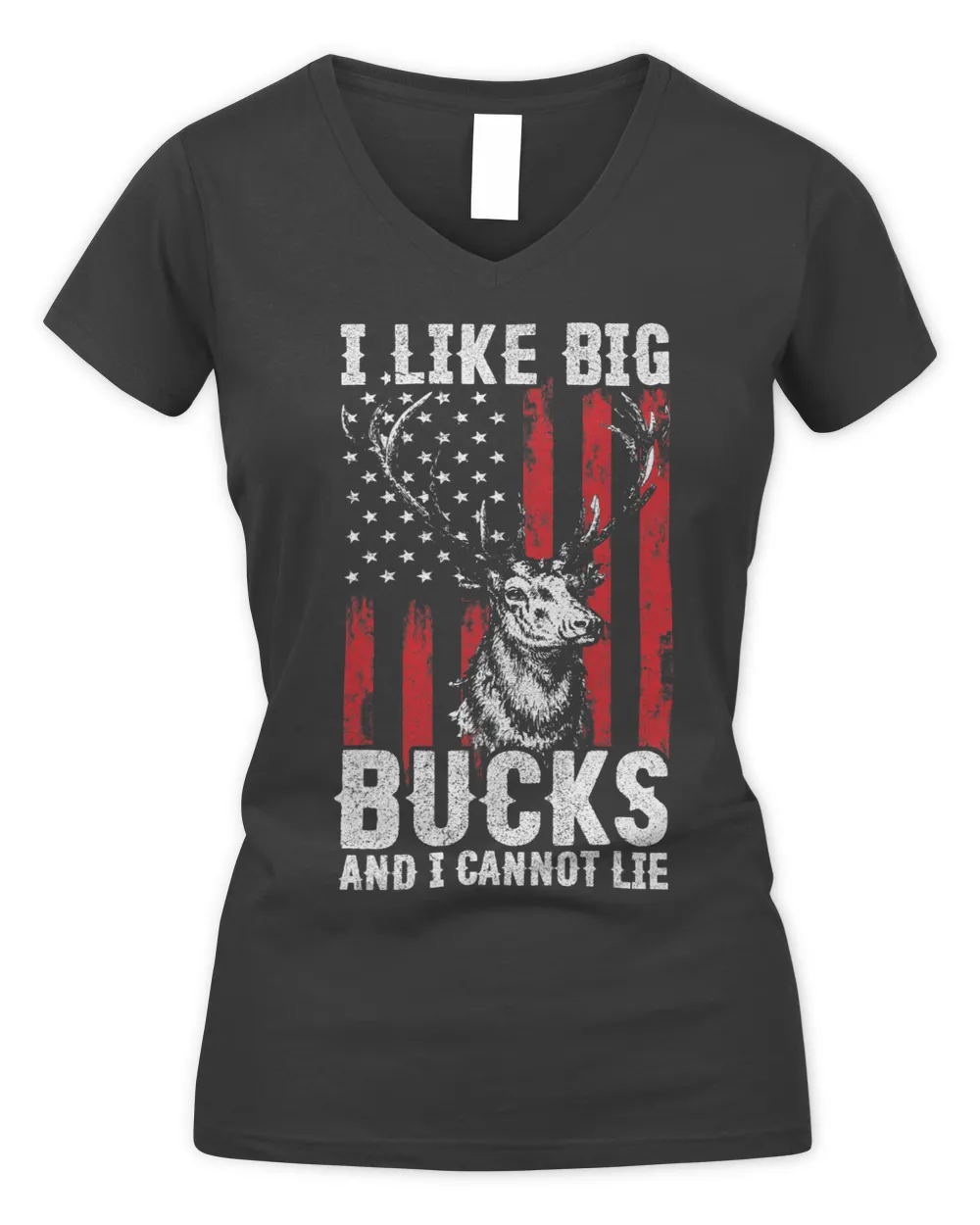 USA Flag Deer Hunting Shirts I Like Big Bucks Deer Hunter