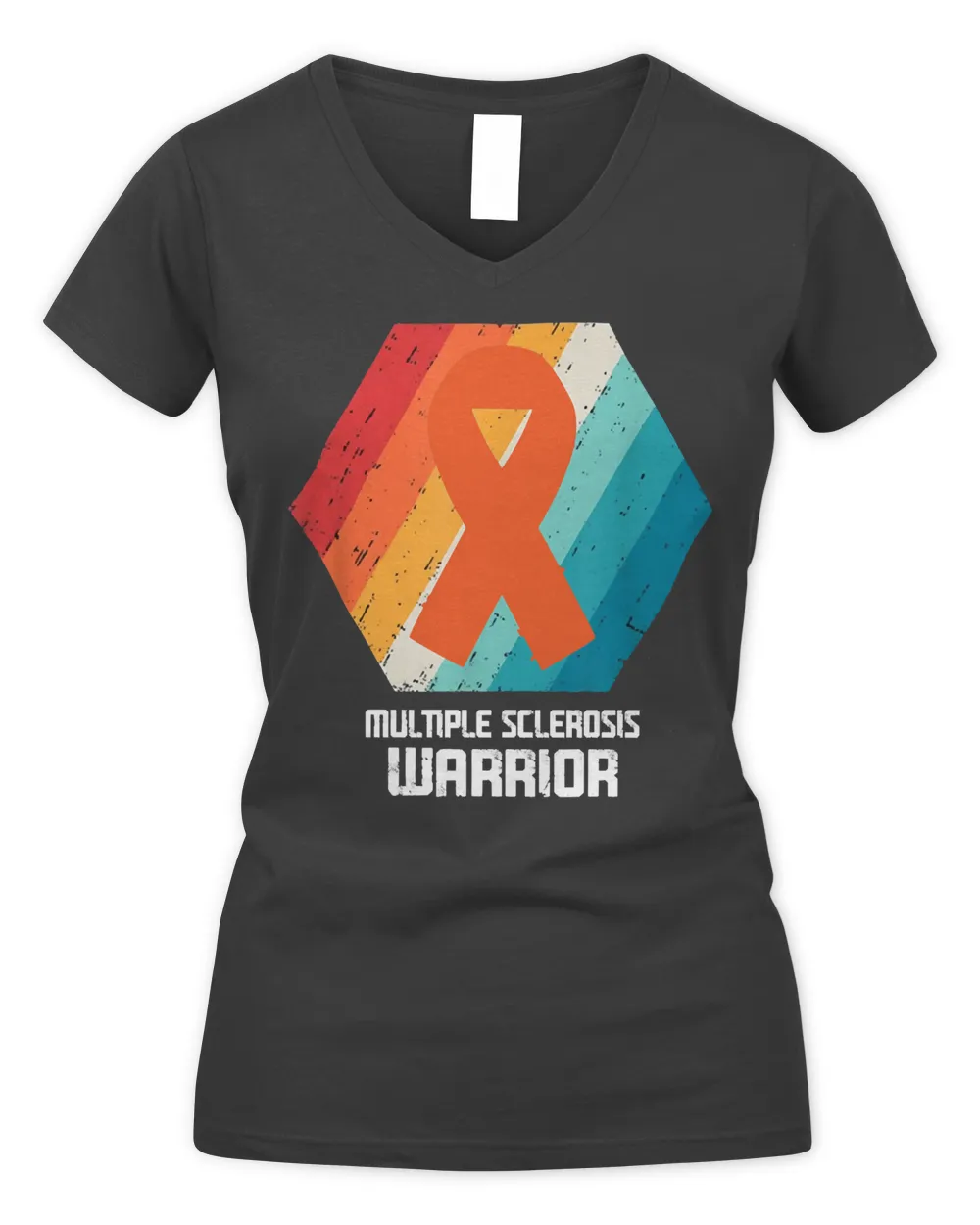 Multiple Sclerosis Awareness Warrior Support Survivor Orange Ribbon Gifts  Orange Ribbon
