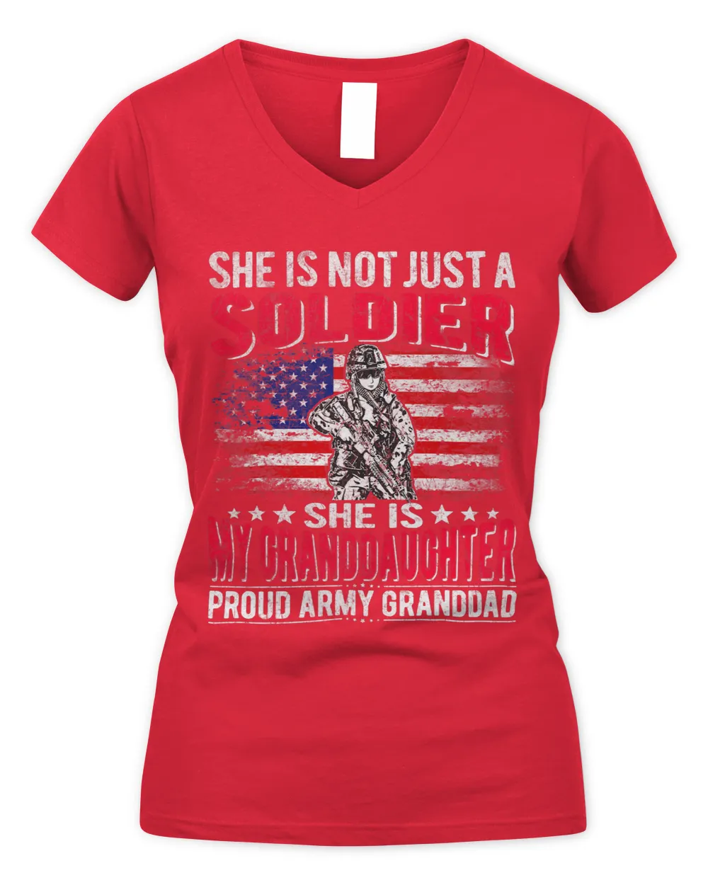 Mens My Granddaughter My Soldier Proud Army Granddad Grandpa Gift