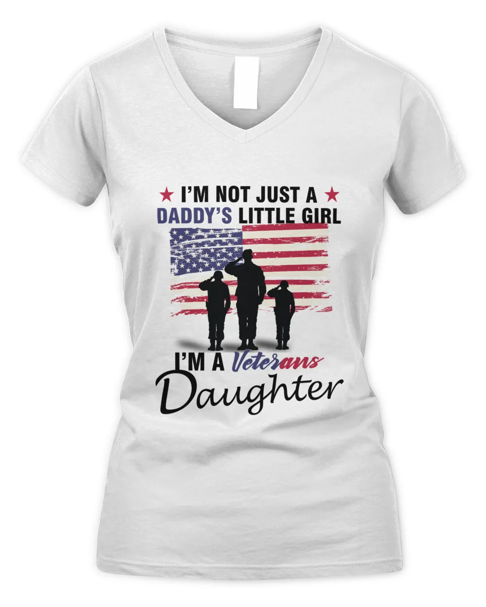 US I´m not just daddys little girl i´m a Veterans daughter shirtbol
