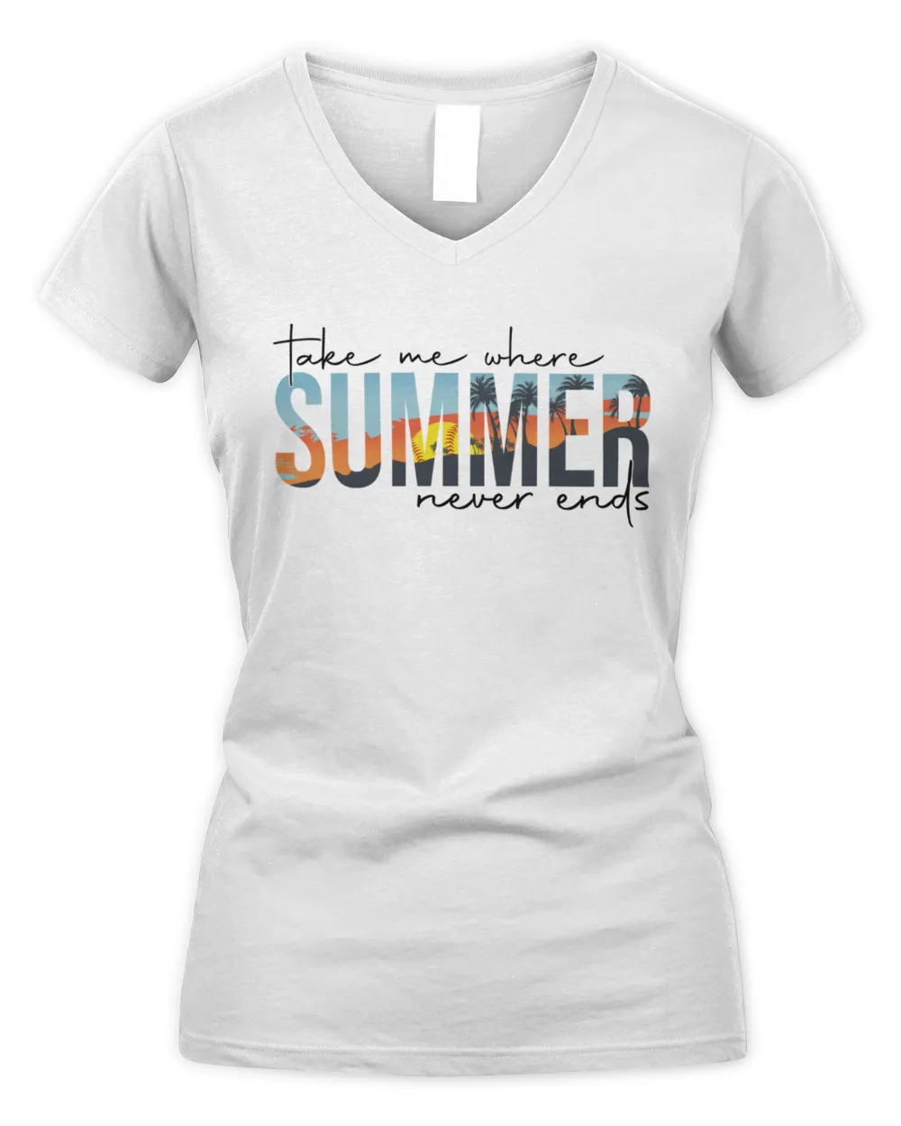 Summer T-shirts, Softball T-shirts, Unisex T-shirts Women's V-Neck T-Shirt white s