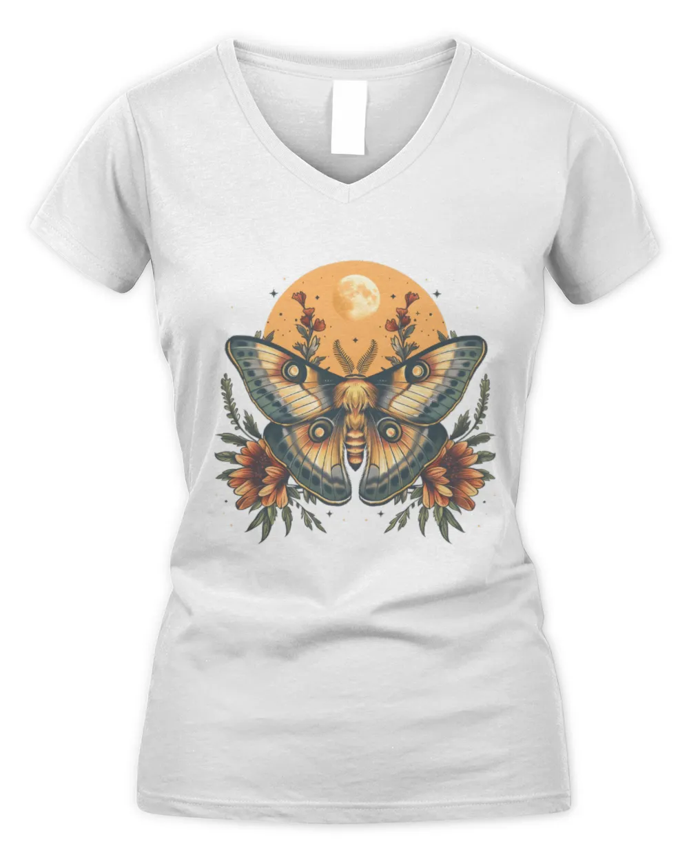 Moth Shirt, Luna Moth Witchy Shirt, Goblincore Shirt, Celestial Shirt, Goblincore Clothing