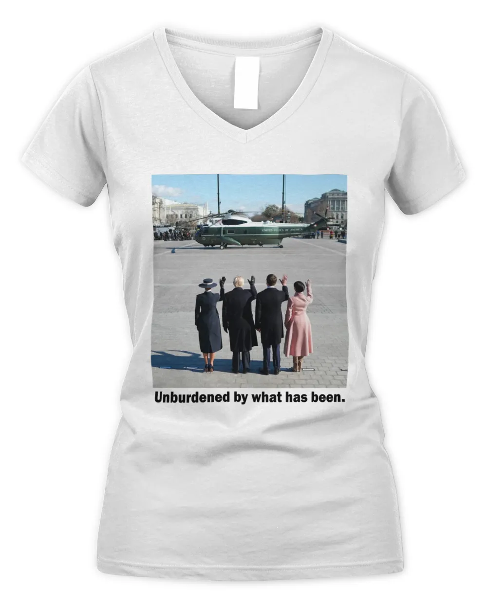 Unburdened By What Has Been Women's V-Neck T-Shirt white s