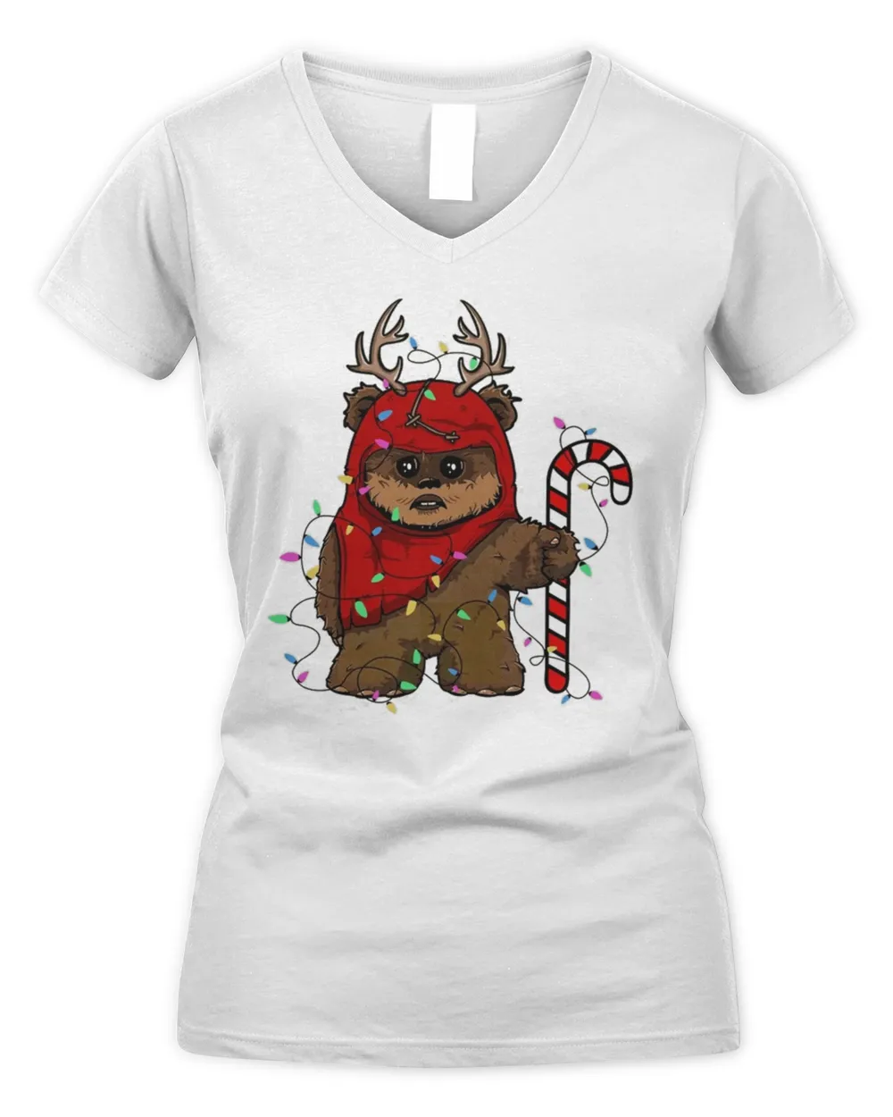 Cute Ewoks Custom Reindeer Christmas Light T-shirt