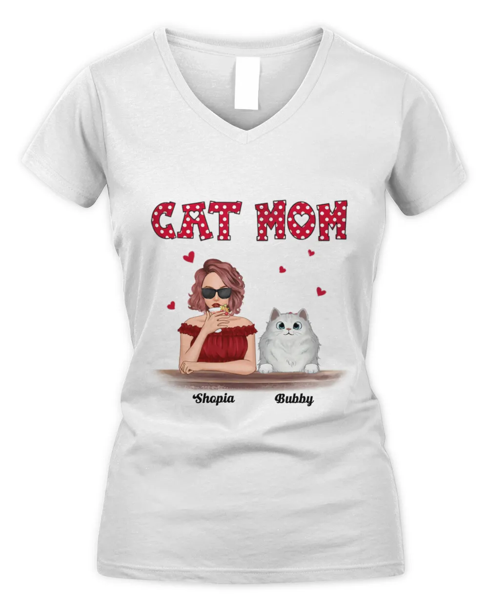 Personalized Cat Mom QTCAT030123A2