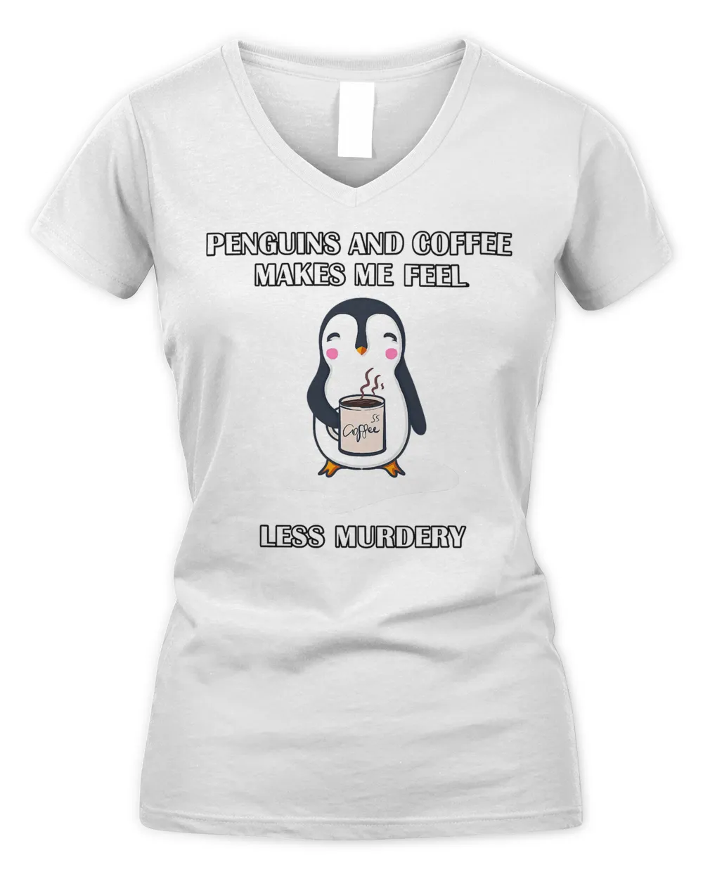 Penguins and Coffee Quote T-Shirt