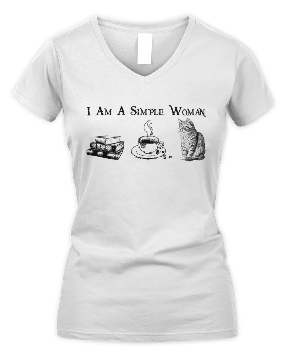 I am a simple woman Coffee Books Cats Domestic