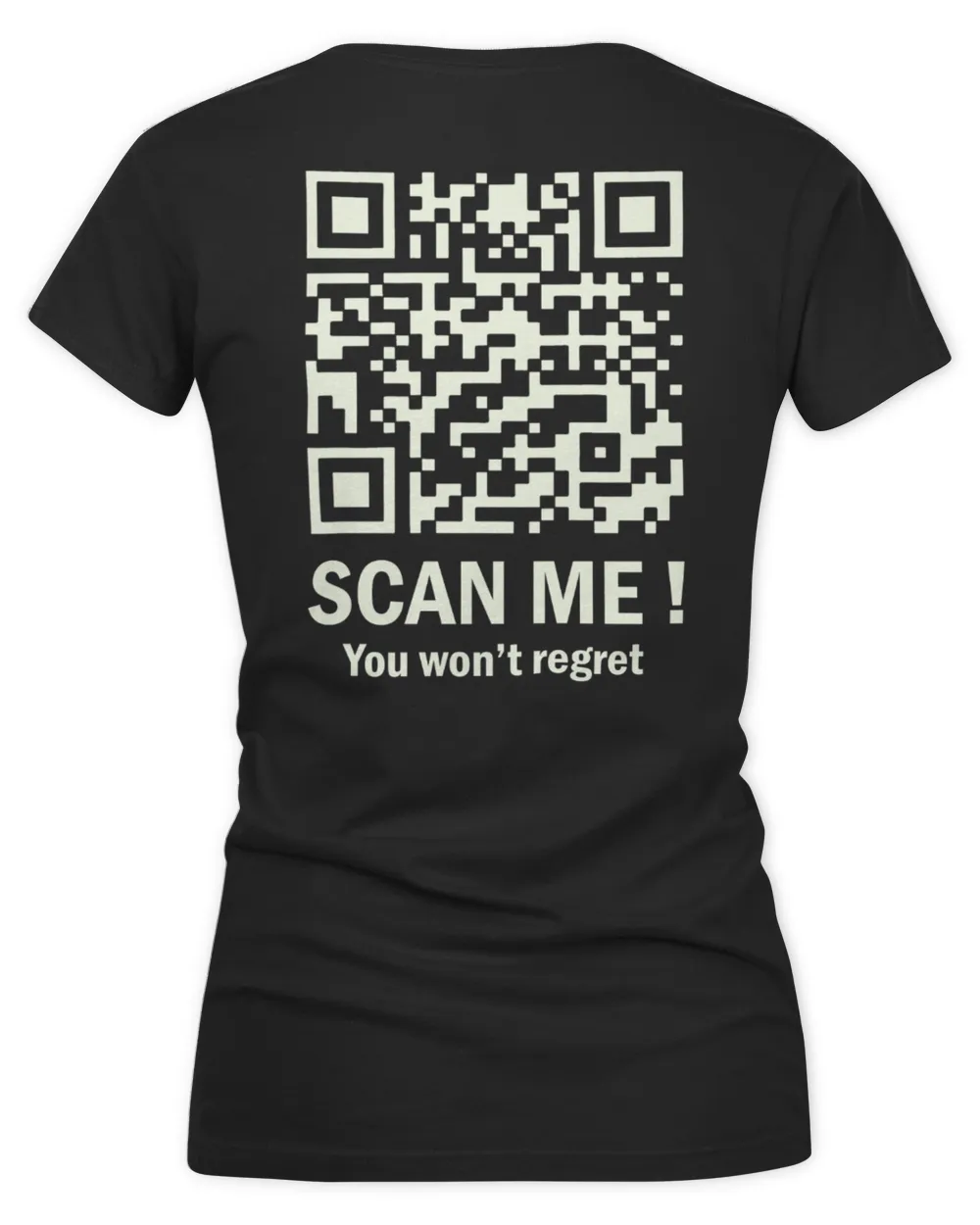 Funny QR Tee - DJT Dancing Code Women's V-Neck T-Shirt black s