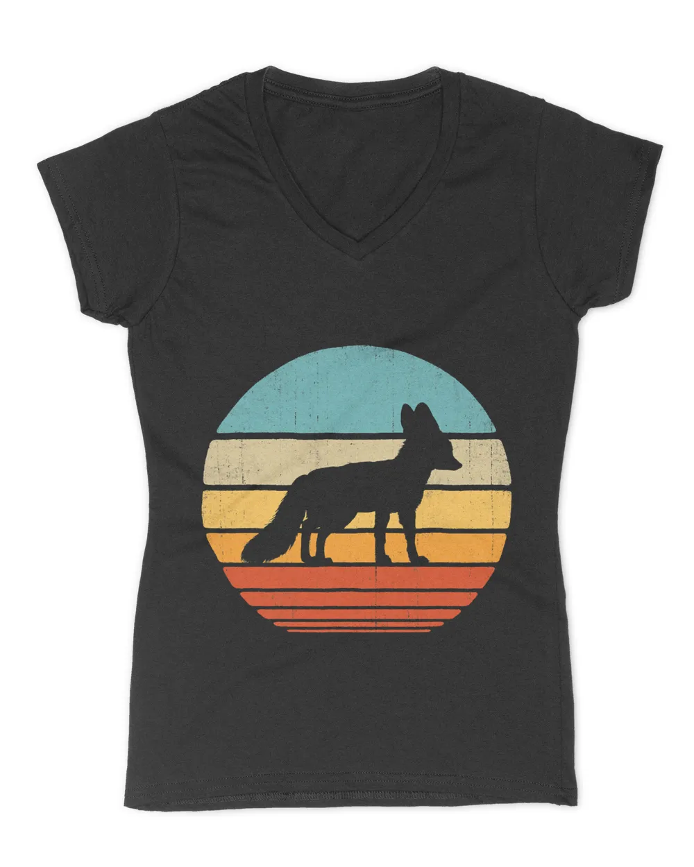 Fennec Fox Retro Vintage 60s 70s Sunset Mammal Animal Lovers T-Shirt