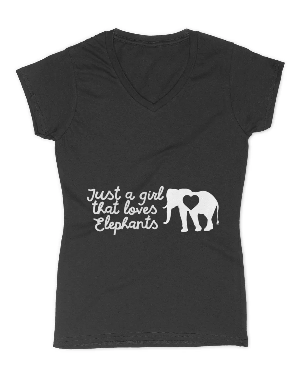Just A Girl Who Loves Elephants Cool Animal Heart Humor Gift