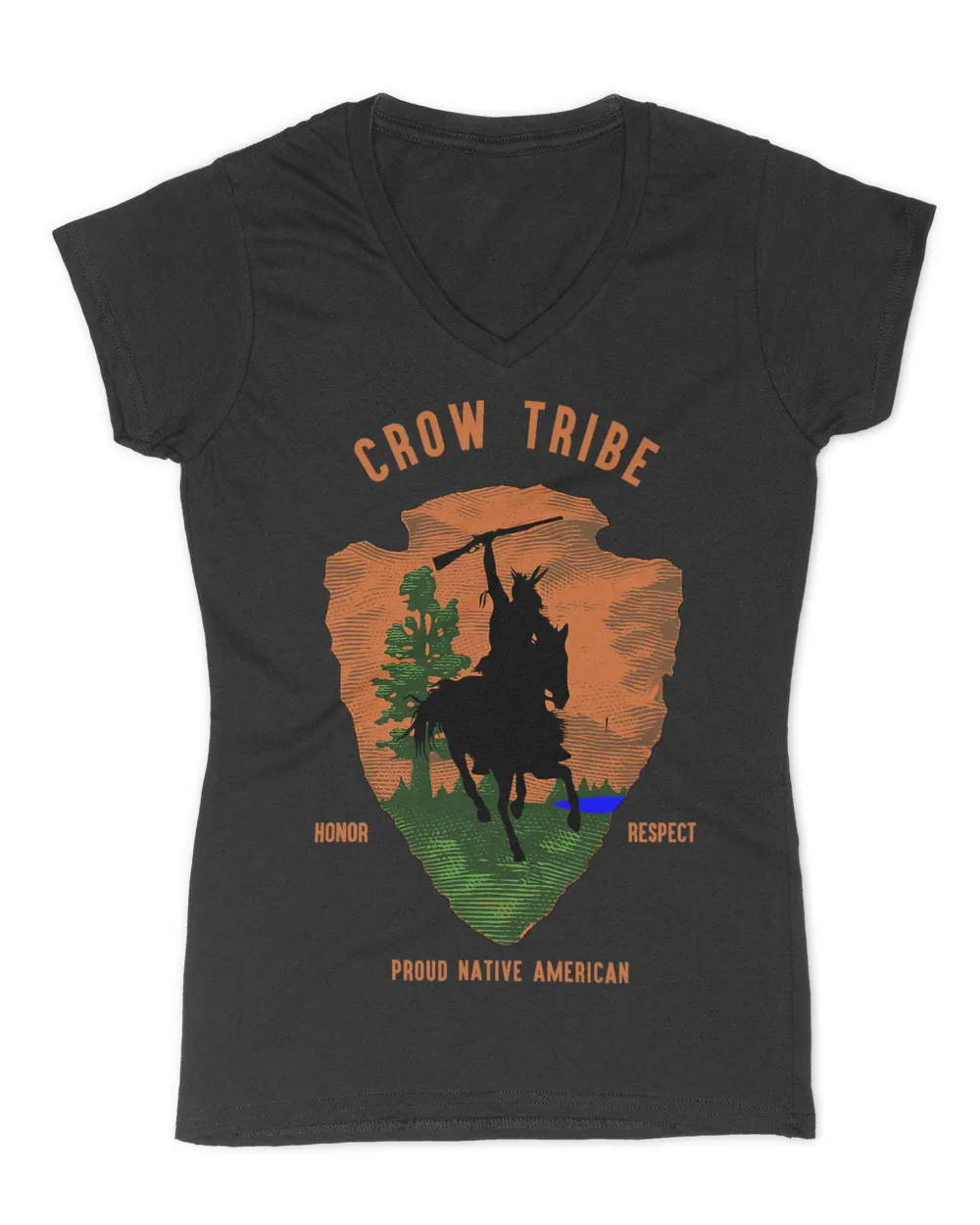 crow Tribe Native American Indian Vintage Arrow Retro
