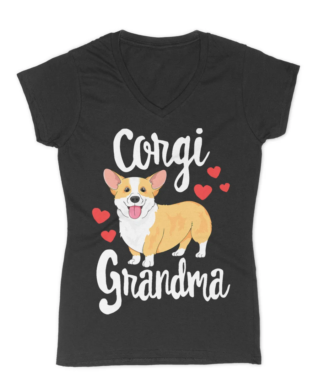 Corgi 2Women Girls Puppy Lover Dog Grandma Gift