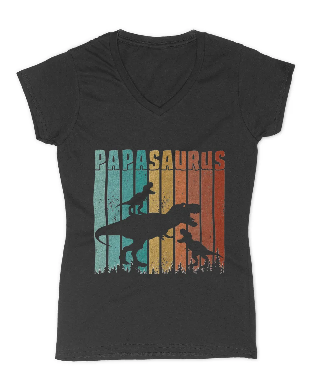 Papasaurus Trex Papa Retro Fathers Day Dinosaur Dad Daddy