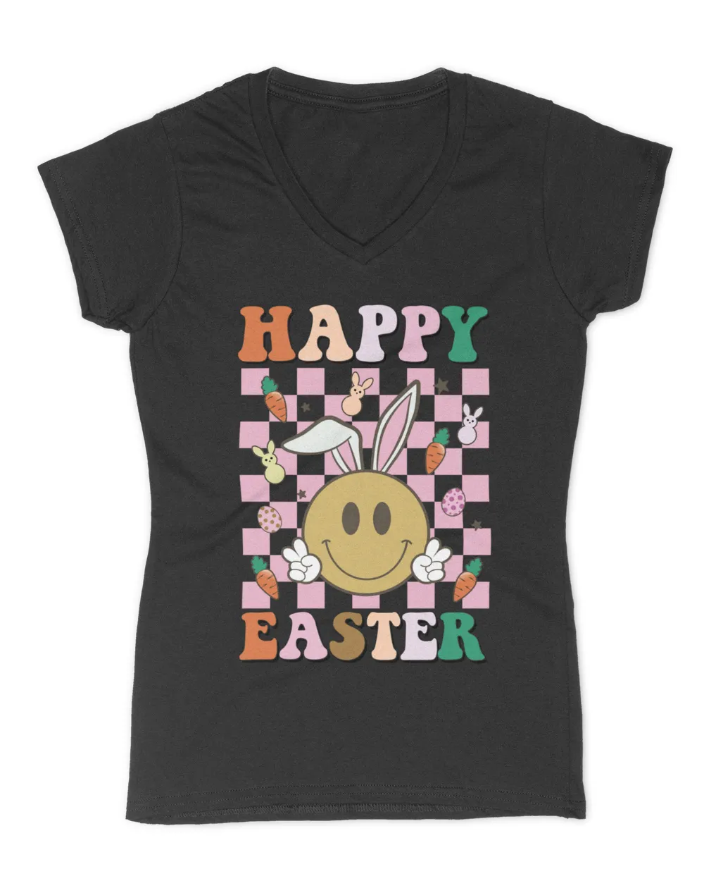 Groovy Hippie Face Bunny T-Shirt
